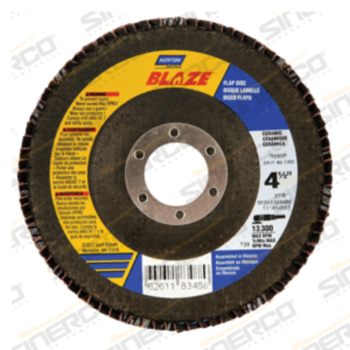 Imagen de DISCO LAMINADO 4-1/2"X7/8" G80 SG BLAZE PLUS 10PZA