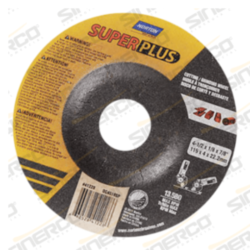 Imagen de DISCO CORTE/DESBASTE T27 SUPER PLUS 4-1/2X1/8X7/8"