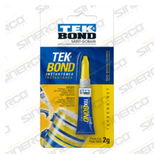 Imagen de ADHESIVO INSTANTÁNEO  TEKBOND INSTANTÁNEA 2G TUBO BLISTER