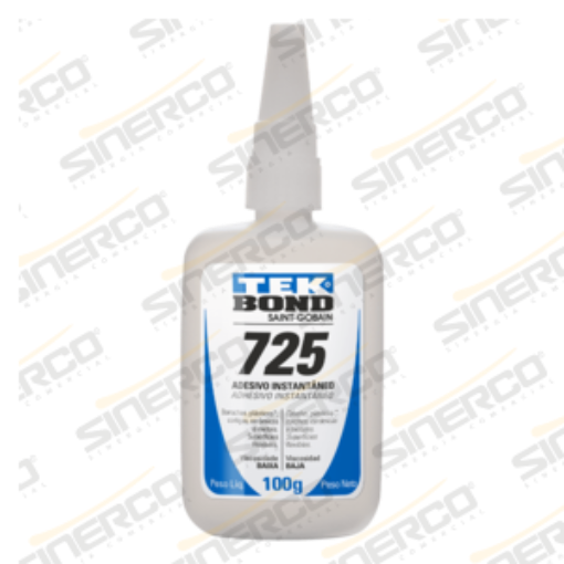 Imagen de ADHESIVO INSTANTÁNEO 725 TEKBOND 100G TUBO APLICADOR A