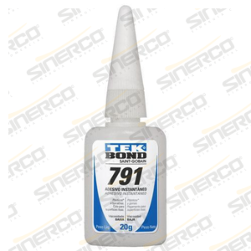 Imagen de ADHESIVO INSTANTÁNEO 791 TEKBOND 20G TUBO APLICADOR CAJA C/10 B
