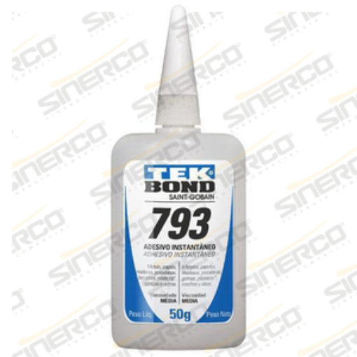 Imagen de ADHESIVO INSTANTÁNEO 793 TEKBOND 50G TUBO APLICADOR CAJA C/10 B