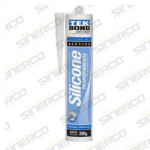 Imagen de SILICONA ACETICA USO GENERAL TEKBOND 280/290G/ML CARTUCHO TRANSPARENTE