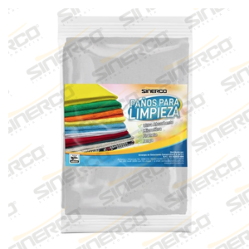 Imagen de PAÑO DE FRANELA BLANCO 50X40 CON COSTURA