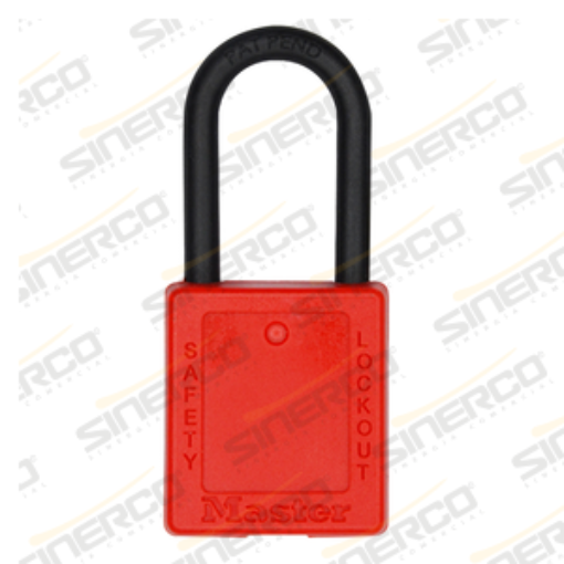 Imagen de CANDADO DE SEGURIDAD DIELECTRICO MASTER LOCK ROJO