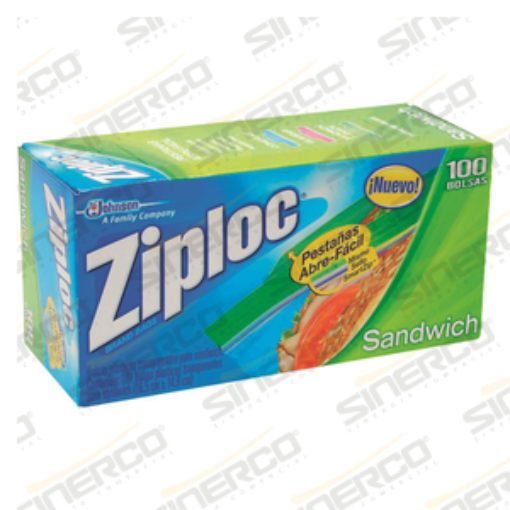 Imagen de ZIPLOC SANDWICH 100 BOLSAS