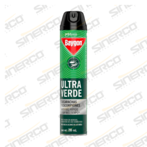 Imagen de INSECTICIDA BAYGON ULTRA VERDE AEROSOL 285ML REEMPLAZA AL 7501032902032 DE 250ML