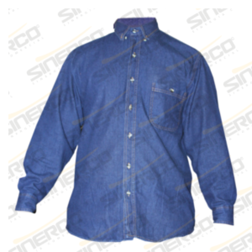 Imagen de CAMISA DE MEZCLILLA AZUL 7OZ. S/REFLEJANTE T CH